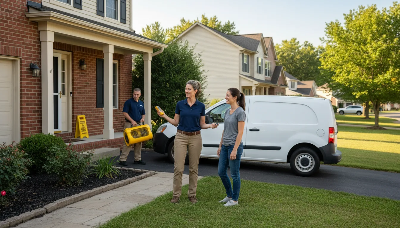 Residential water damage restoration in Sherwood, MD
